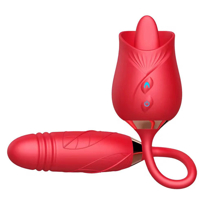 Rose Dildo Combo Vibrator