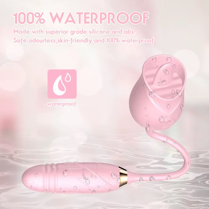 Rose Dildo Combo Vibrator