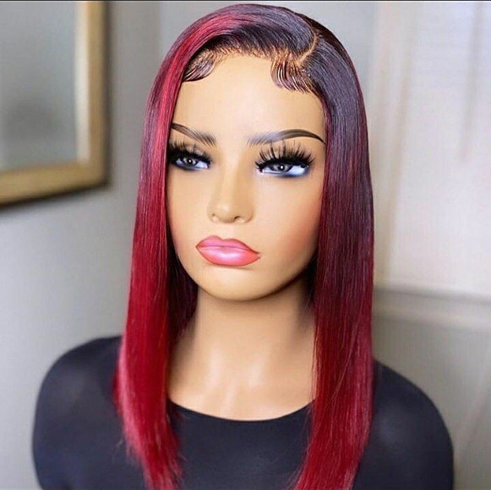 Ombre Burgundy BOB WIG