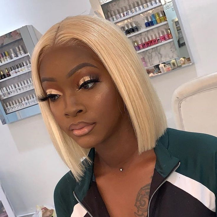 613 BLONDE BOB LACE WIG