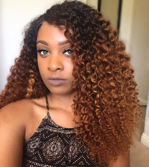 OMBRE BROWN BOHEMIAN CURL MAGIC