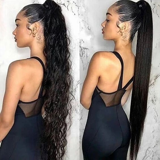 DRAWSTRING PONYTAIL EXTENSION