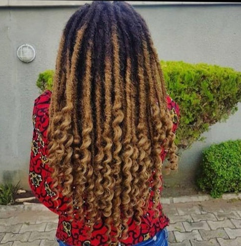 Ombre Brown GODDESS FAUX LOCS