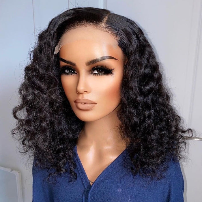 SHORT CURLY LACE CLOSURE WIG