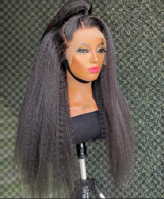 KINKY STRAIGHT FRONTAL Wig