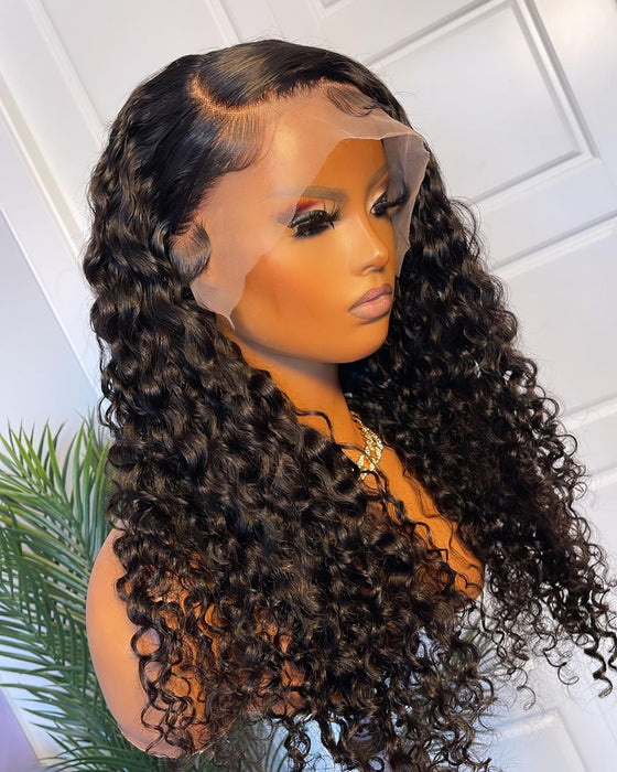 24” Glueless Curly Lace Front Wig