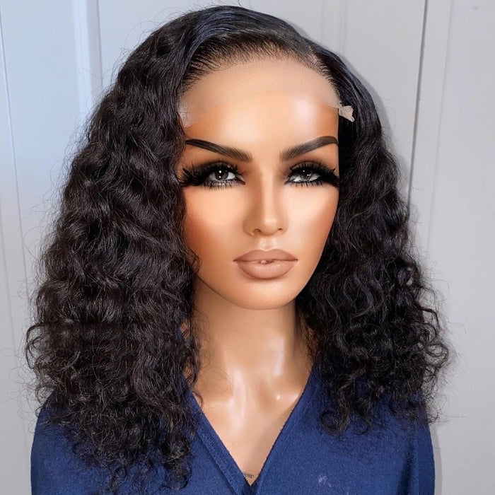 SHORT CURLY LACE CLOSURE WIG