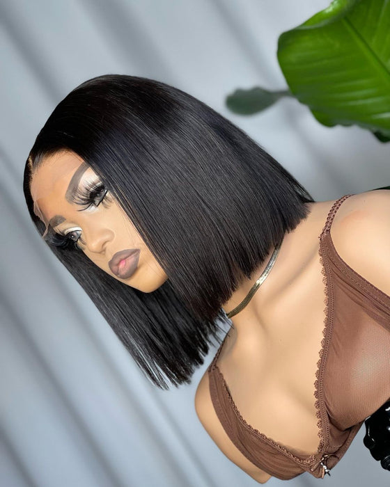 SILKY BOB LACE CLOSURE WIG