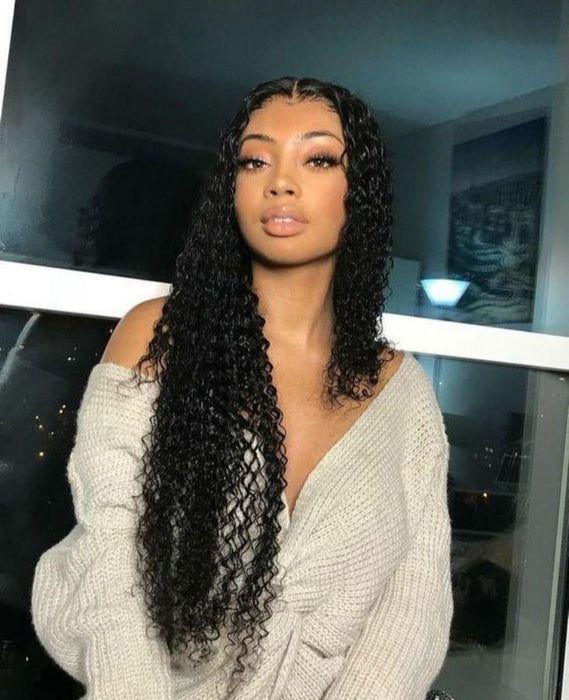 Midpart Curly Closure Wig