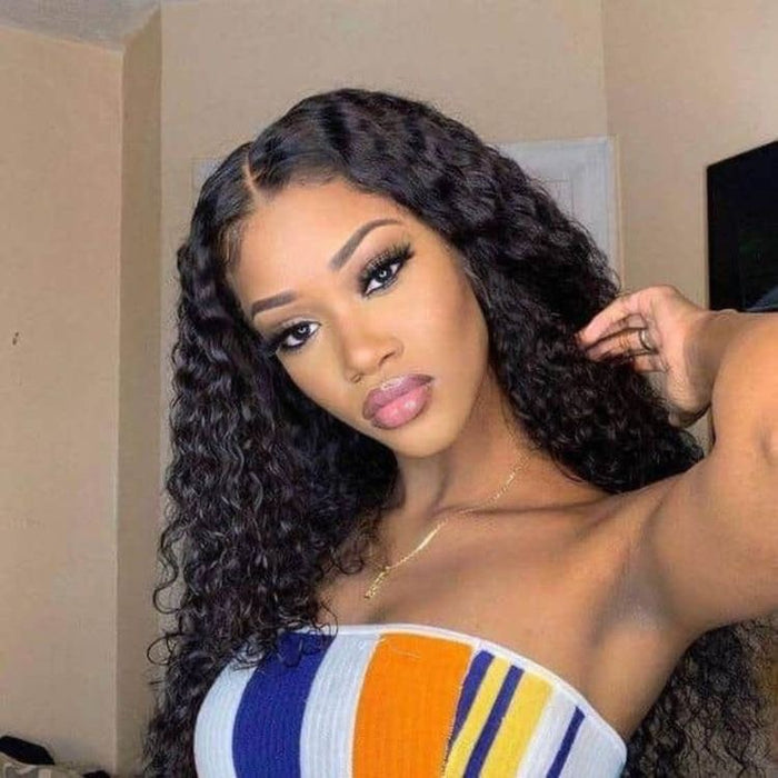 Midpart Curly Closure Wig