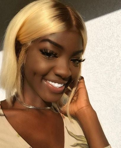 Ombré blonde BOB LACE WIG