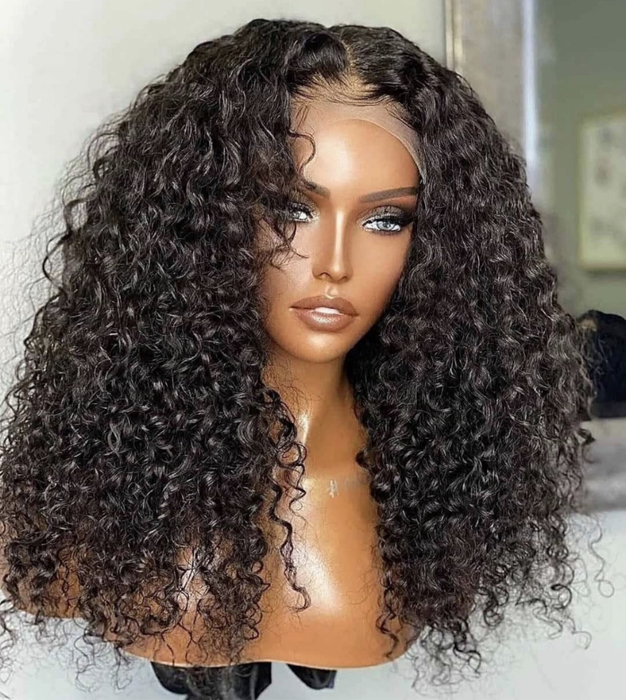 Black CURLY LACE WIG