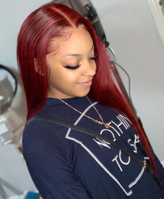 Colored BONE STRAIGHT LACE WIG