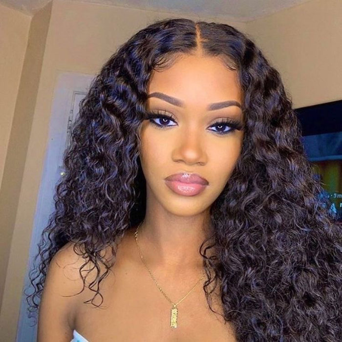 Midpart Curly Closure Wig