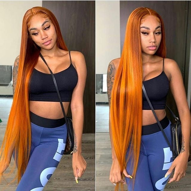 Colored BONE STRAIGHT LACE WIG