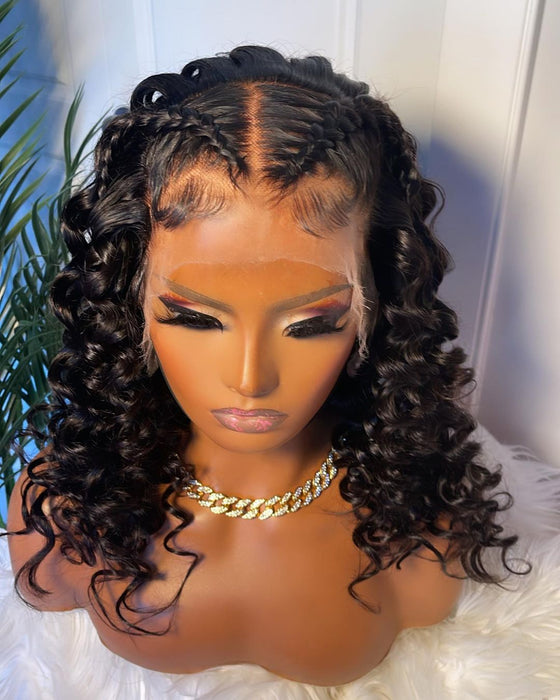 100% Human Hair Glueless BODYWAVE FRONTAL Wig