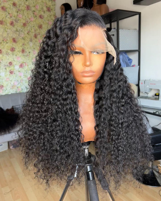 LONG CURLY LACE CLOSURE WIG