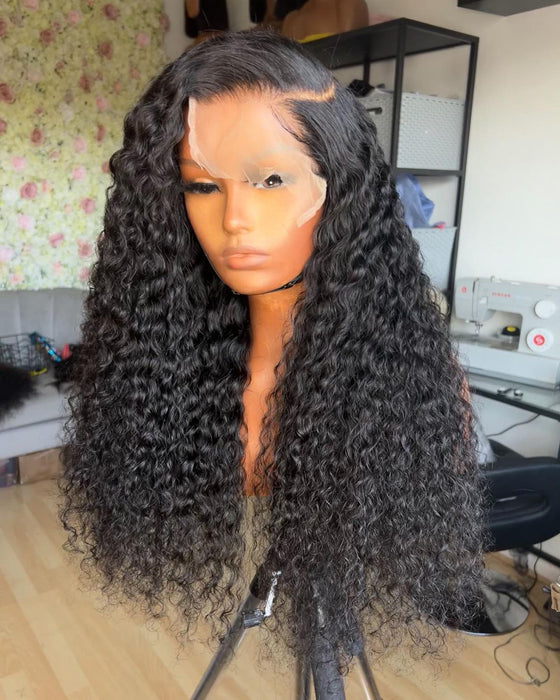 LONG CURLY LACE CLOSURE WIG