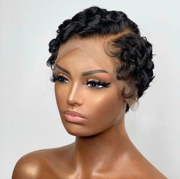 Human Hair PIXIE CUT lace wig