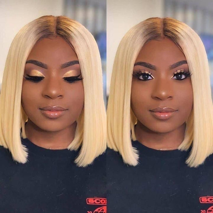 Ombré blonde BOB LACE WIG