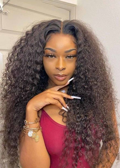 24” Curly Closure Wig.