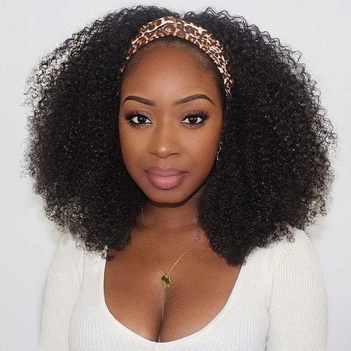 KINKY FRO HEADBAND WIG