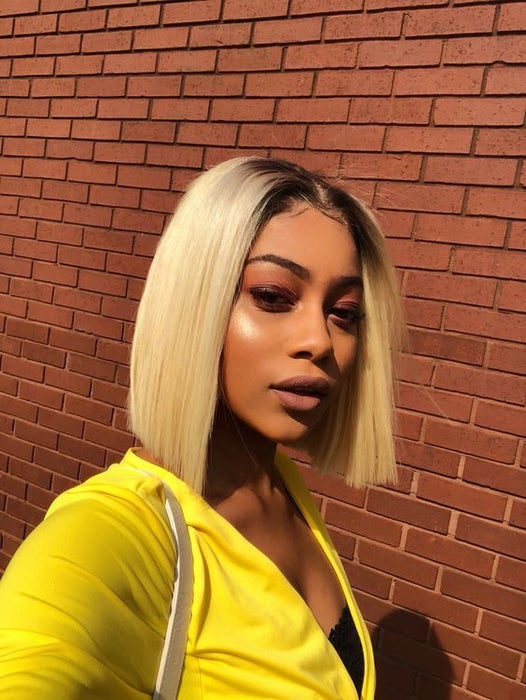 Ombré blonde BOB LACE WIG